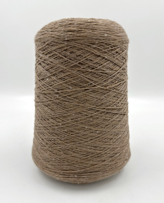 Пряжа Merino Paillettes, Italia, меринос, цвет какао